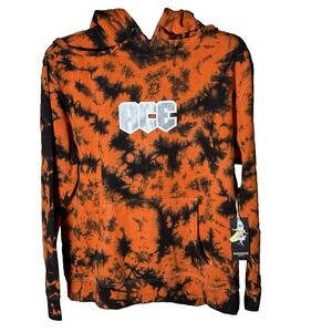 Bananas Monkey Camo Tie Dye Men Hoodie L Orange Black Family Over Everything NWT